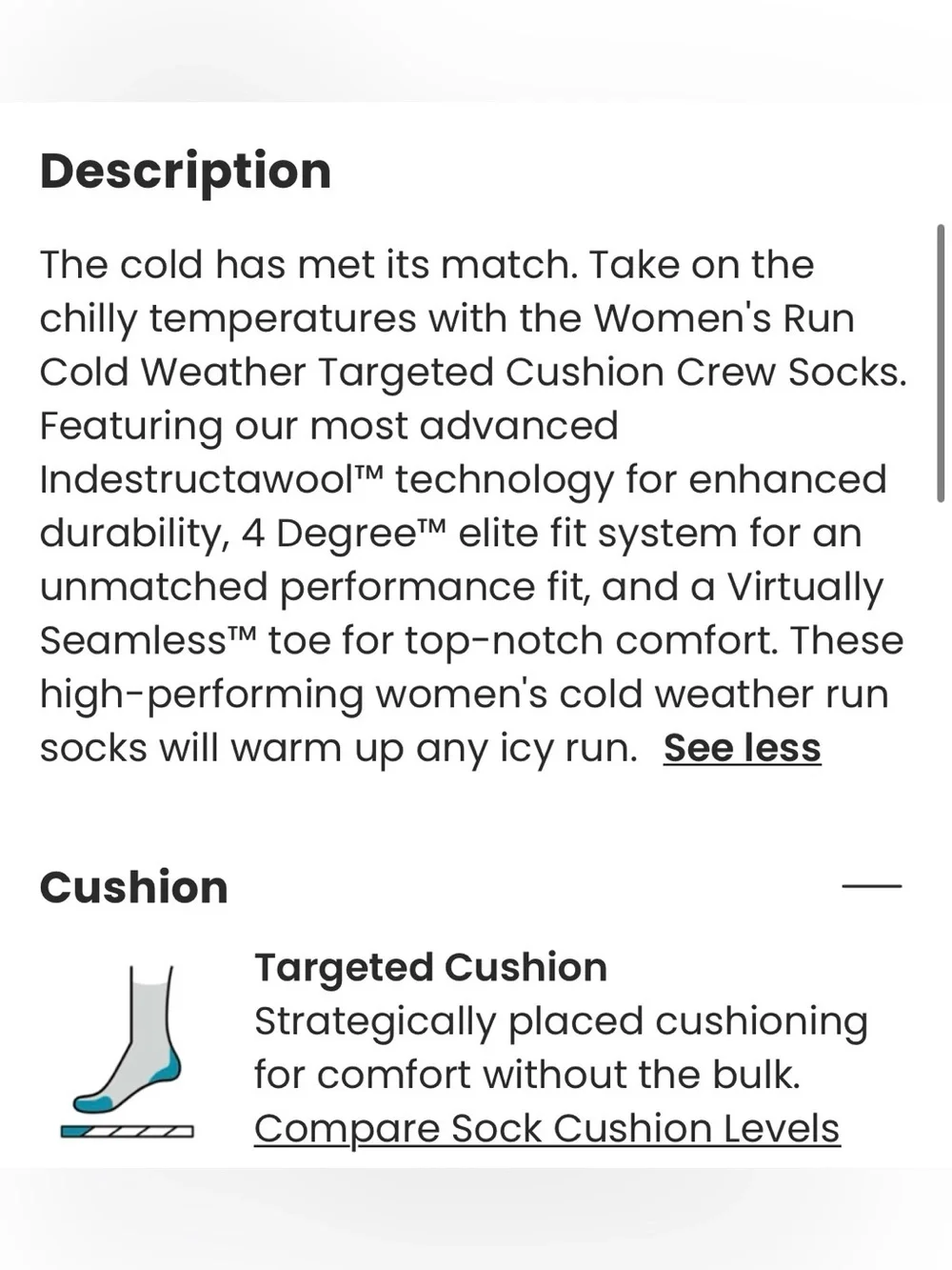NEW SmartWool Cold Weather Run Socks Size Medium Twilight Blue Crew Wool NWT